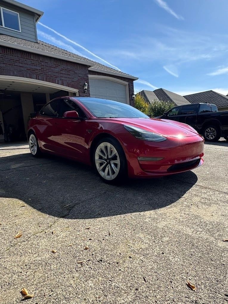 Tesla Model 3 after exterior detail in Vancouver WA