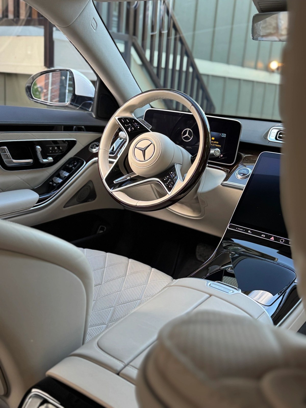 Mercedes S-Class interior after full interior detail